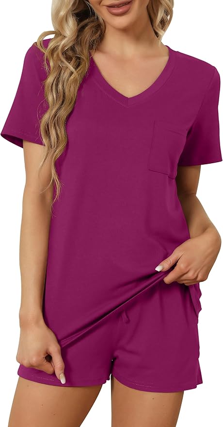 Women's Pajama Set - Short Sleeve - 2 Piece