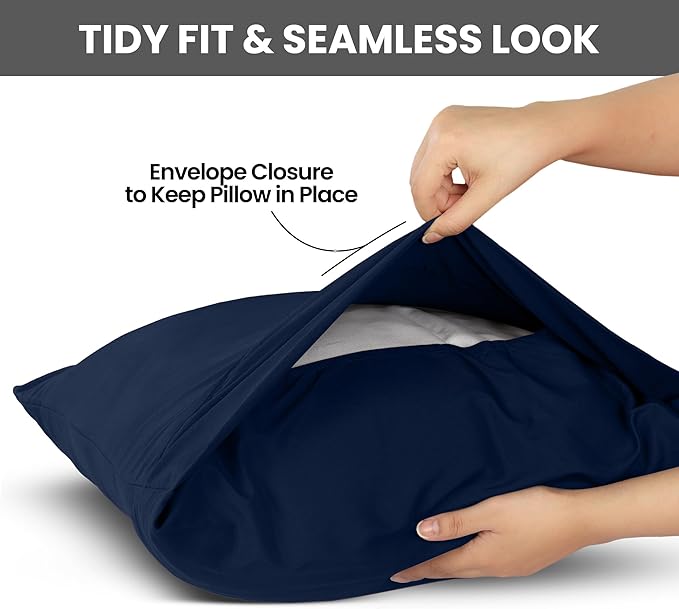 Microfiber Pillowcase - King - 20 x 36 in - 2 Pack