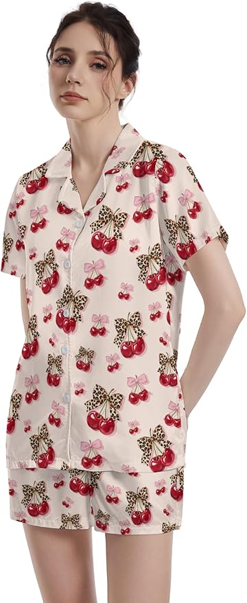 Women's Pajama Set - Short Sleeve - 2 Piece