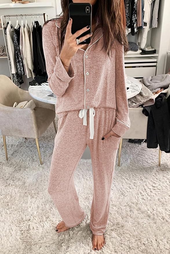 Women's Pajama Set - Long Sleeve - 2 Piece