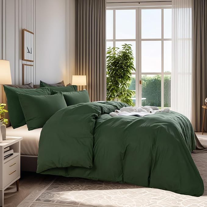 Linen Duvet Cover Set - King - 3 Piece