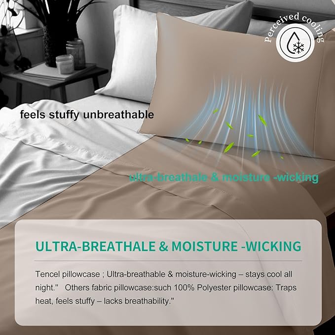 Cooling Pillowcase Set - Queen - 2 Piece