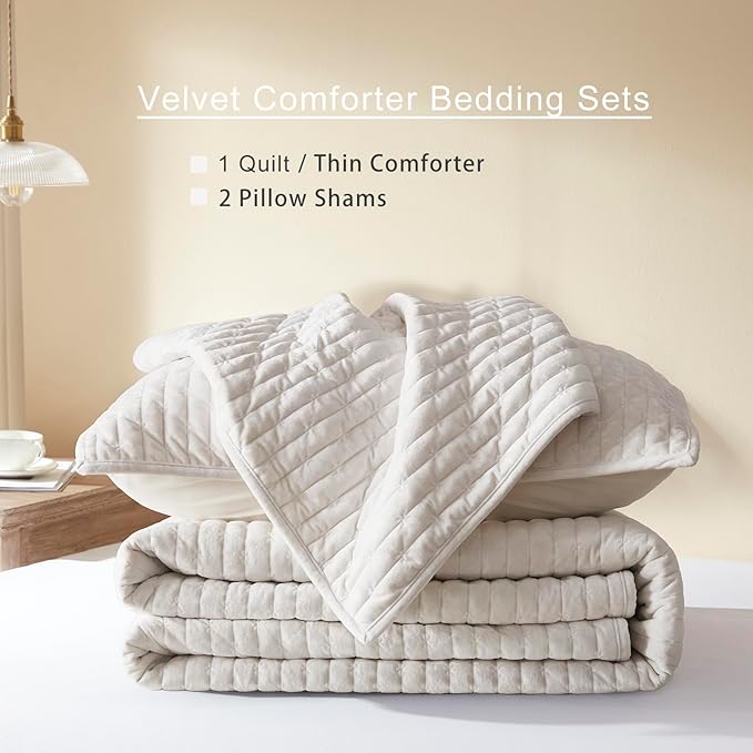 Velvet Quilt Set - King