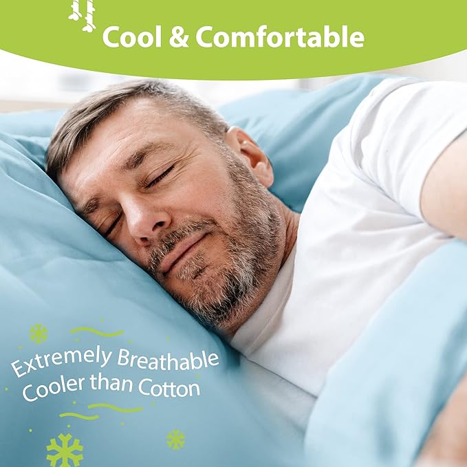 Bamboo Cooling Bed Sheet Set - King - 4 Piece