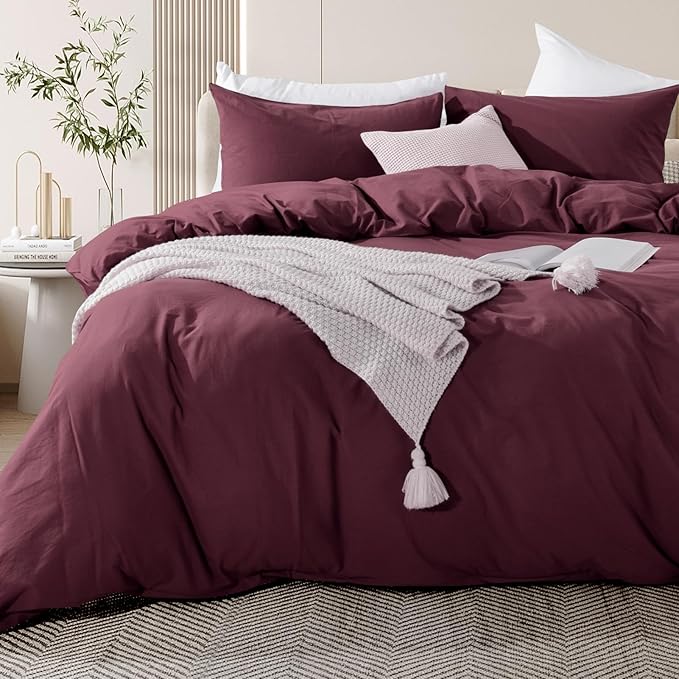 Linen Duvet Cover Set - King - 3 Piece