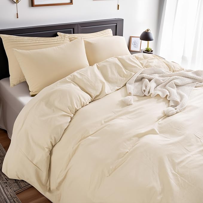 Linen Duvet Cover Set - Full - 3 Piece