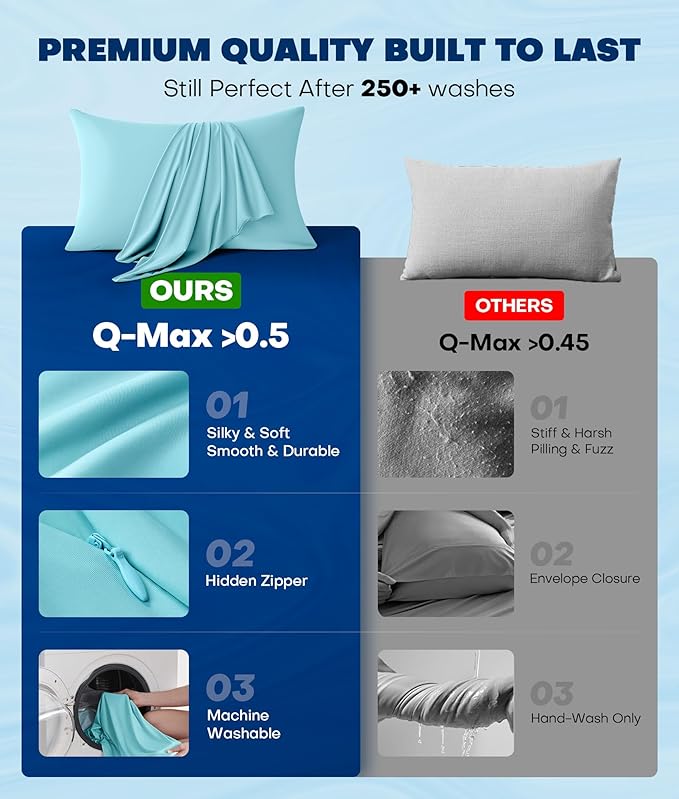 Cooling Pillowcase Set - King - 2 Piece