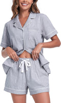 100% Cotton Pajama Set - Short Sleeve - 2 Piece