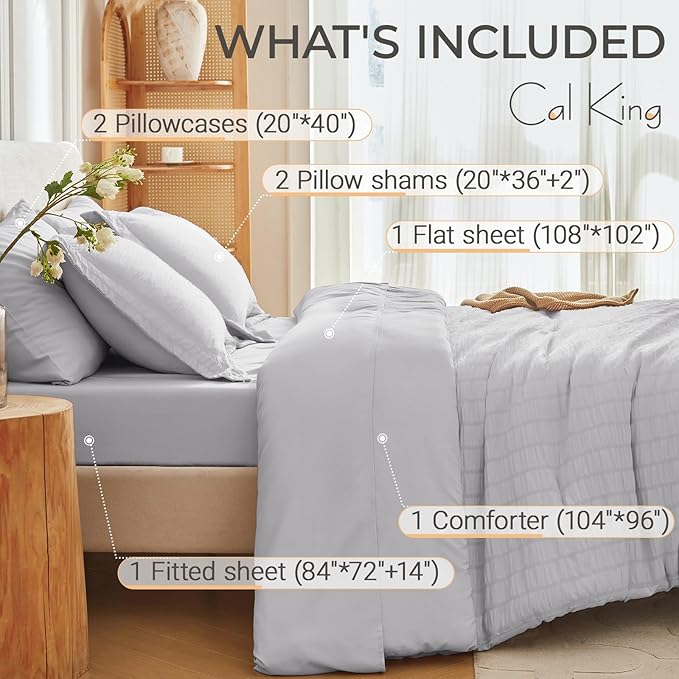 Comforter Set - California King - 7 Piece