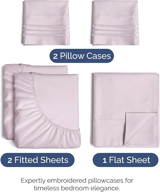 Cooling Bed Sheet Set - Split King - 5 Piece