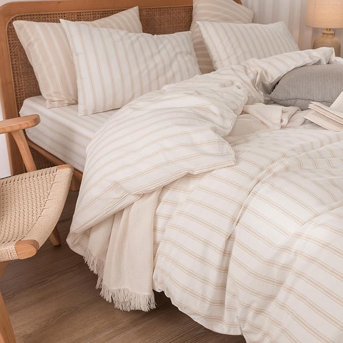 Linen Duvet Cover Set - King - 3 Piece