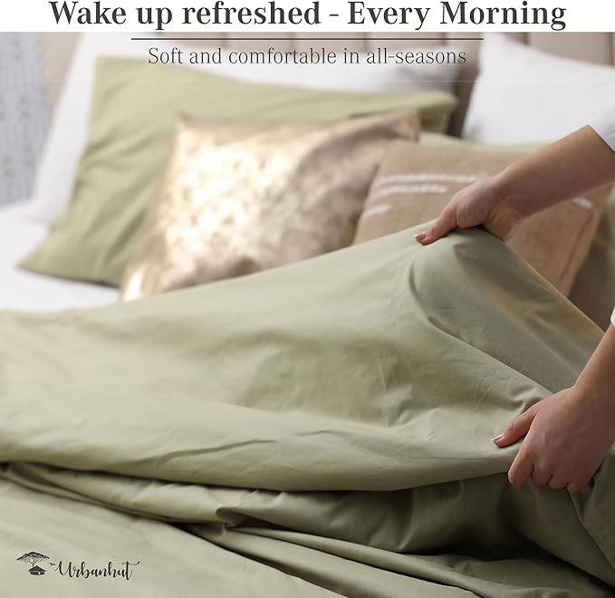 100% Cotton Duvet Cover Set - King - 3 Piece