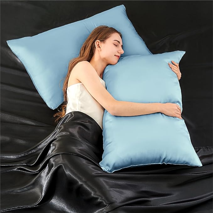Mulberry Silk Cooling Pillowcase Set - Standard - 20 x 26 in - 2 Pack