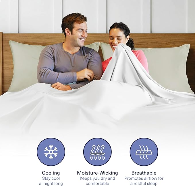 Bamboo Cooling Pillowcase Set - King - 2 Piece