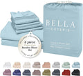 Bamboo Cooling Bed Sheet Set - King - 18 in Deep Pocket - 6 Piece