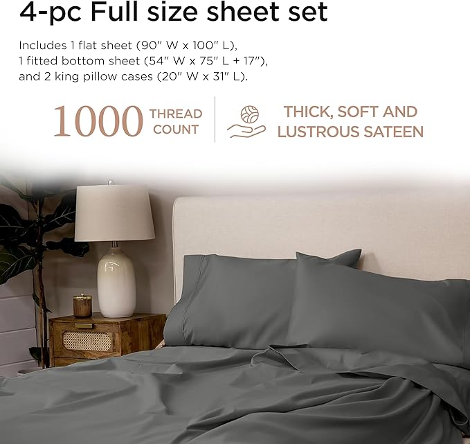 Bed Sheet Set - Full - 4 Piece