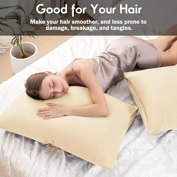 Bamboo Cooling Pillowcase Set - Queen - 2 Pack