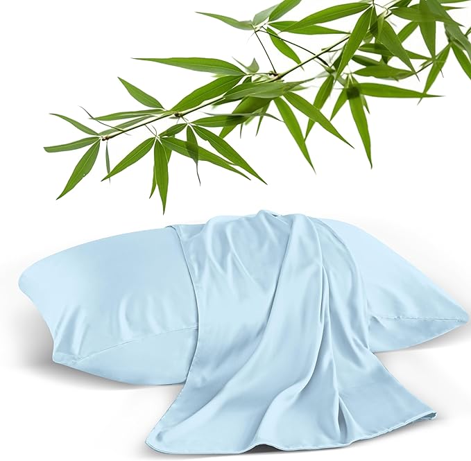 Bamboo Cooling Pillowcase Set - Queen - 2 Pack - 2 Piece