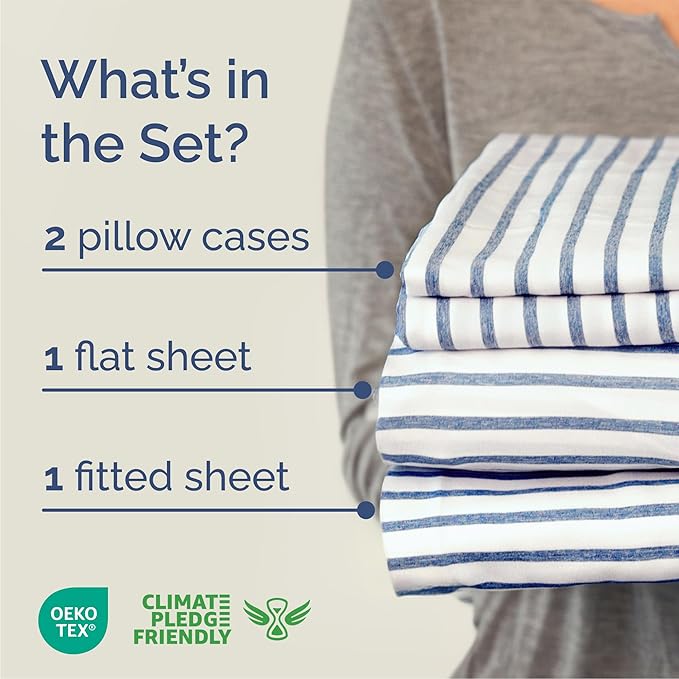 Cooling Bed Sheet Set - Queen - 4 Piece