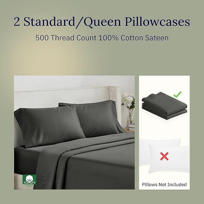 100% Cotton Pillowcase - Queen