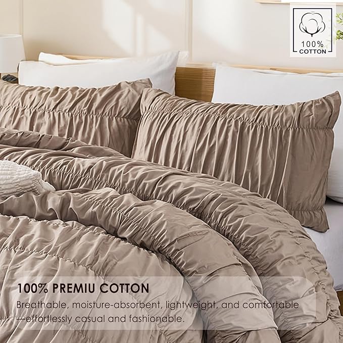 100% Cotton Comforter Set - Queen - 3 Piece