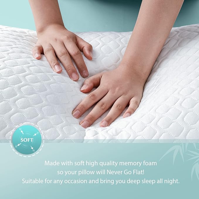 Memory Foam Cooling Body Pillow - Full - 20 x 54 in