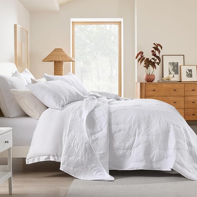 Microfiber Quilt Set - Queen - 3 Piece