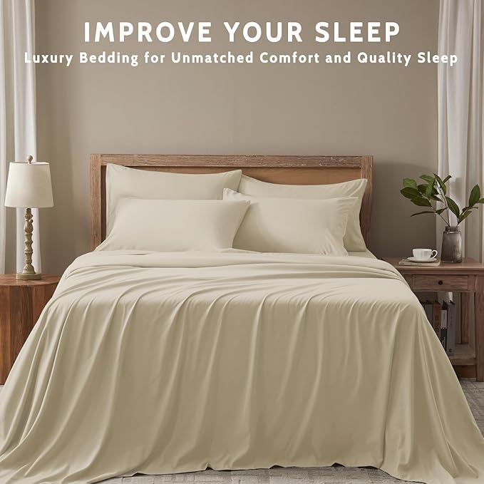 Microfiber Cooling Bed Sheet Set - Full - 6 Piece