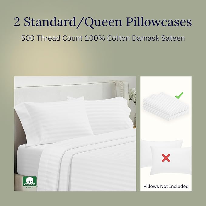 100% Cotton Pillowcase - Queen