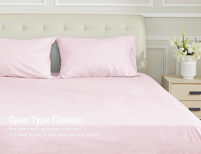 100% Cotton Pillowcase Set - Queen - 20 x 30 in - 2 Piece