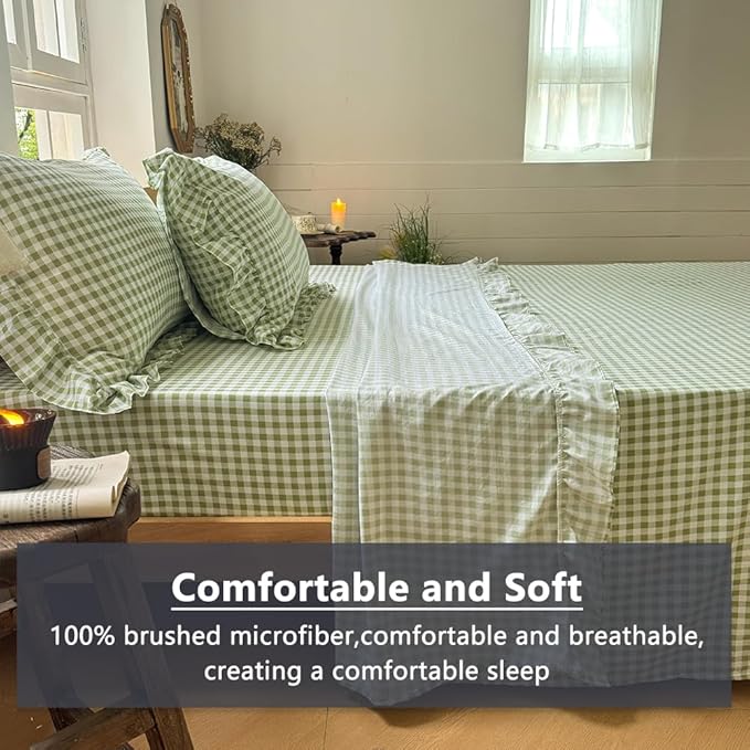 Microfiber Bed Sheet Set - Full - 4 Piece