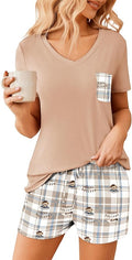 Women's Pajama Set - Short Sleeve - 2 Piece