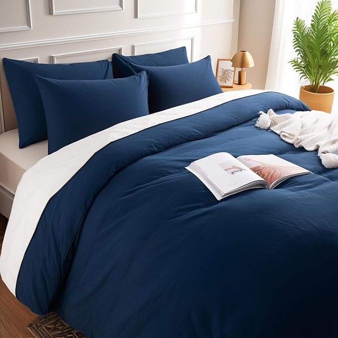 Linen Duvet Cover Set - King - 3 Piece