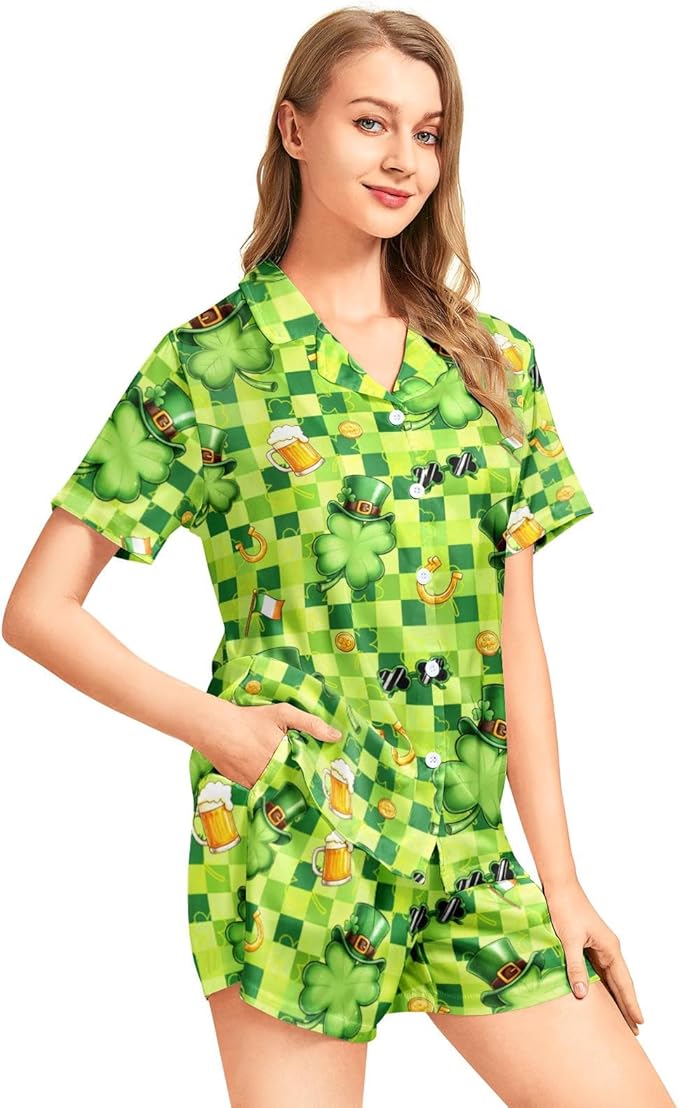 Women's Pajama Set - Short Sleeve - 2 Piece