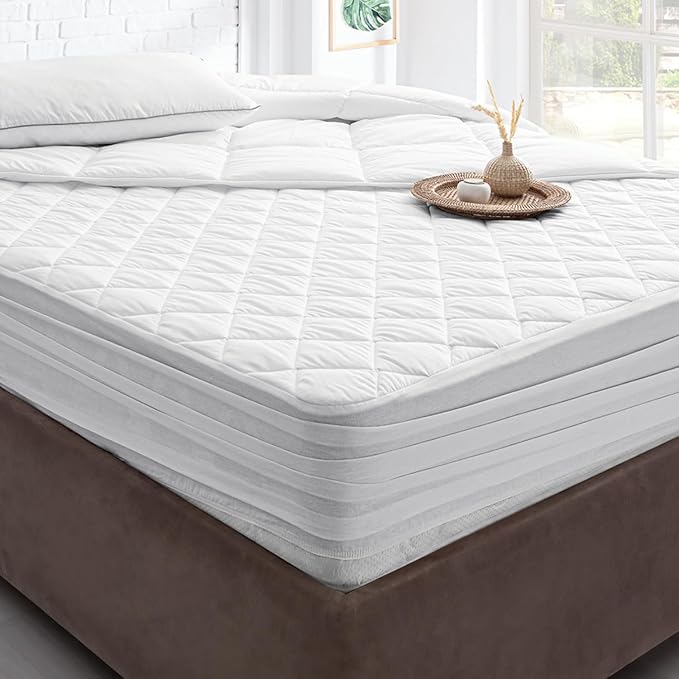 100% Cotton Mattress Protector - Queen - 14 in Deep Pocket