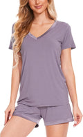Bamboo Shorts Pajama Set - Short Sleeve - 2 Piece