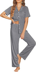 Pants Pajama Set - Short Sleeve - 2 Piece