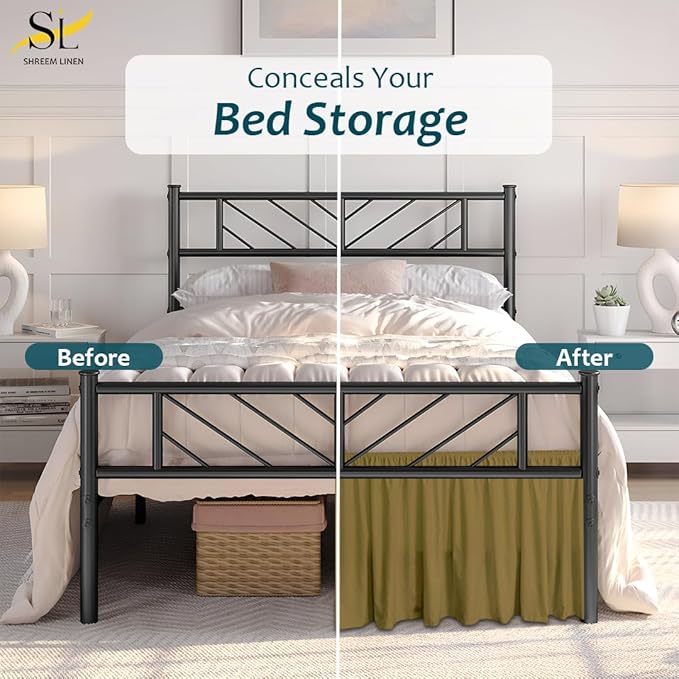 Linen Bed Skirt - King