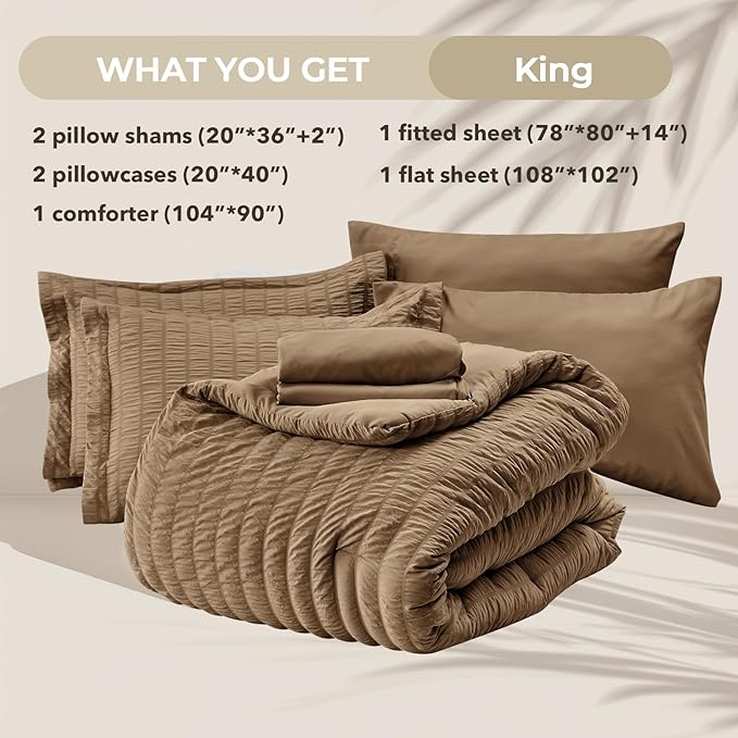 Comforter Set - King - 7 Piece