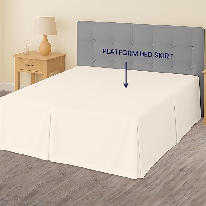 Microfiber Bed Skirt - King - 11 in Drop