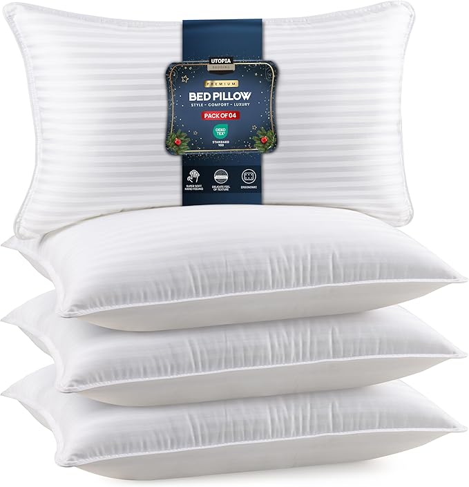 Down Alternative Cooling Bed Pillow - King - 4 Piece