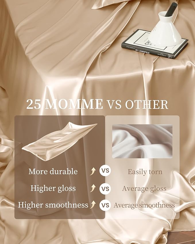 Mulberry Silk Bed Sheet Set - Queen - 4 Piece