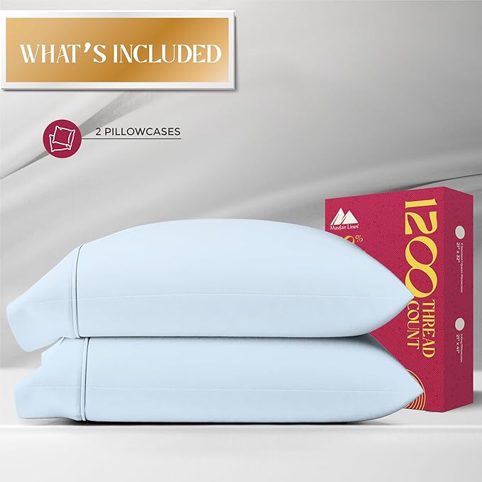 Linen Cooling Pillowcase Set - Queen - 2 Piece