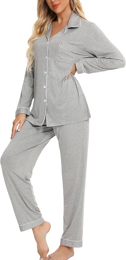 Women's Pants Pajama Set - Long Sleeve - 2 Piece