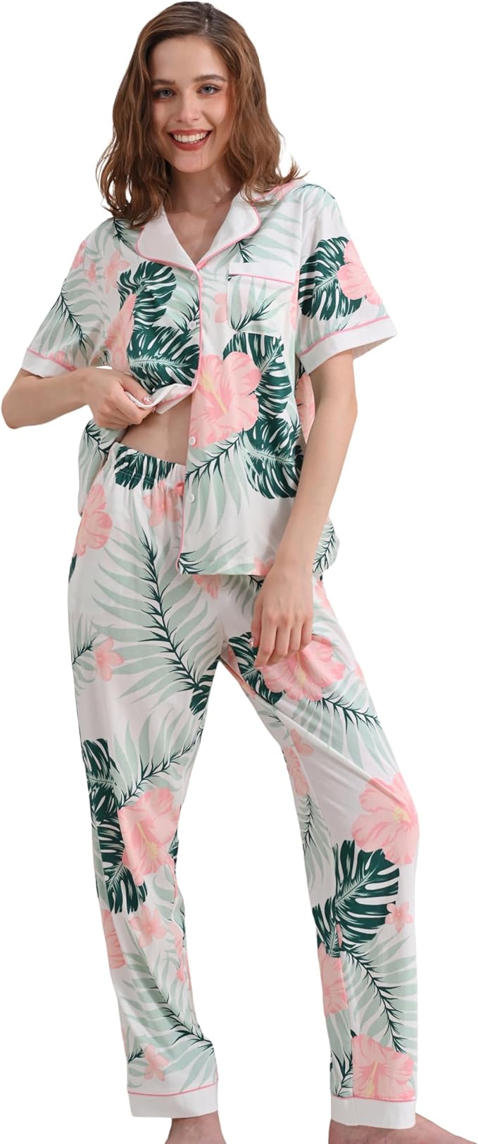 Women's 100% Cotton Pajama Set - 2 Piece