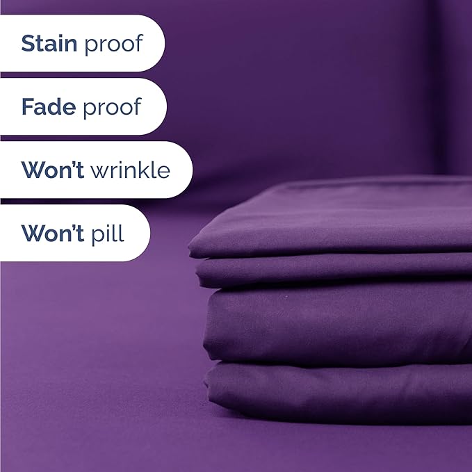 Cooling Bed Sheet Set - Twin - 16 in Deep Pocket - 4 Piece