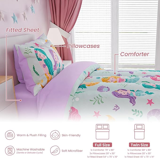 Microfiber Comforter Set - Twin - 3 Piece