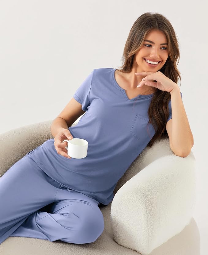 Bamboo Pajama Set - Short Sleeve - 2 Piece