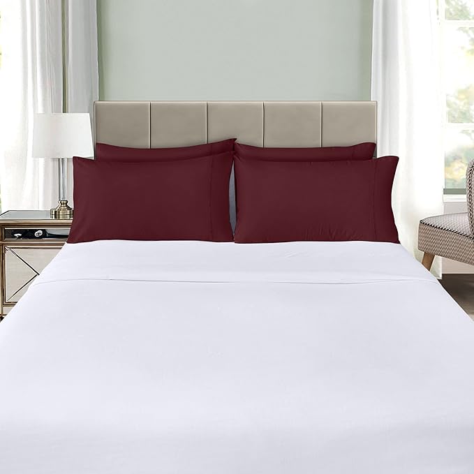 Microfiber Pillowcase Set - King - 20 x 40 in - 4 Pack