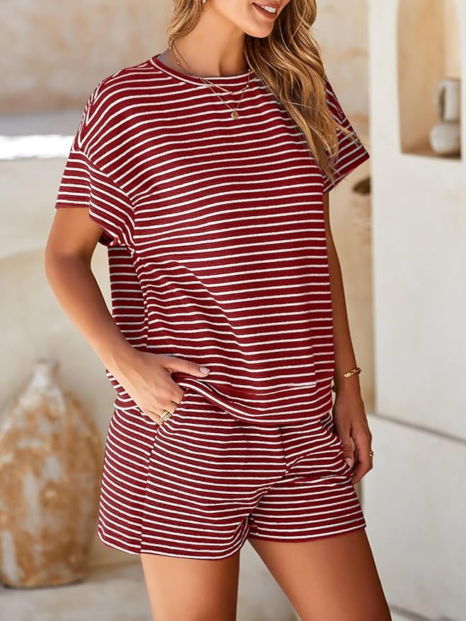 Shorts Pajama Set - Short Sleeve - 2 Piece